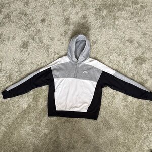 Nike Men's Tri-Tone Hoodie - Gray, White, Black